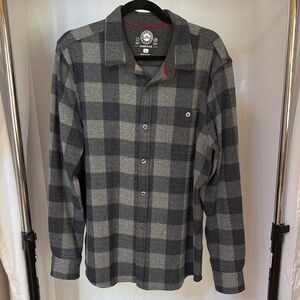 Flag & Anthem Black and Gray Checkered Shirt Jacket Shacket